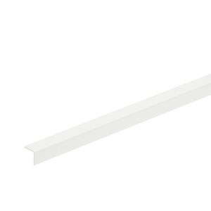 Coltar PVC, 10 x 10 mm, 2.4 m, alb