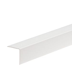 Coltar PVC, 25 x 25 mm, 2.4 m, alb
