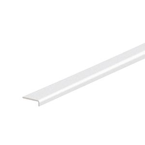 Coltar PVC de tip L, 5 x 16 mm, 2.4 m, alb