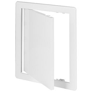 Usa de vizitare, alb, plastic ABS, 150 x 200 mm  Diall