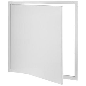 Usa de vizitare, alb, metal, 500 x 500 mm • Diall