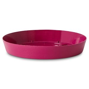 Farfurie ghiveci din plastic, roz, forma rotunda, 23 cm diametru  Blooma