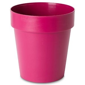 Ghiveci din plastic, roz, forma rotunda, 30 cm diametru • Blooma