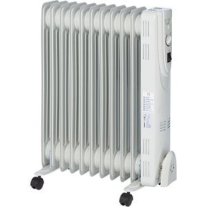 Calorifer electric HD907-11Q, 11 elementi, 3 trepte putere, 2500W, alb