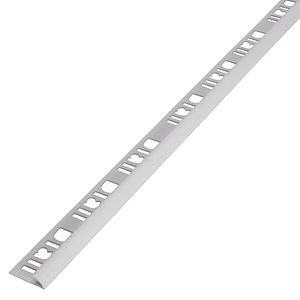Profil exterior DIALL, PVC, semirotund, 250x3.1 cm, 1 mm, alb