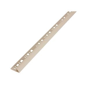 Profil exterior DIALL, PVC, semirotund, 250x2.7 cm, 9 mm, crem