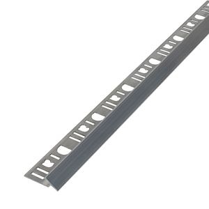 Profil pentru diferenta nivel din aluminiu, 8 mm, argintiu