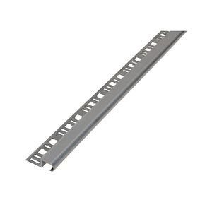 Profil tip scara oval DIALL, 11 mm x 2.5 m, aluminiu argintiu