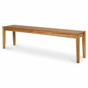 Banca terasa GOODHOME Denia, lemn, 160 x 35.5 x 44 cm, maro
