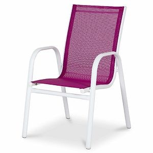 Scaun de gradina, pentru copii, roz, otel/poliester, 51 x 43 x 70 cm  Blooma Janeiro