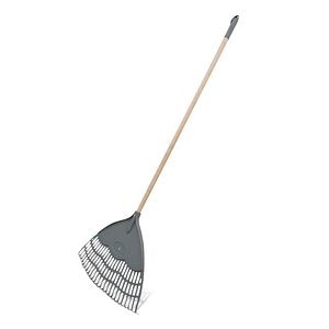 Grebla gradina, polipropilena, coada din lemn, 55.5 cm • Verve