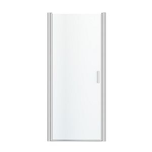 Usa dus pivotanta GoodHome Beloya, aluminiu, 90 x 195 cm, sticla securizata 8mm, profil crom
