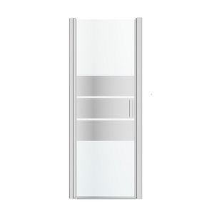 Usa pentru dus, pivotanta, aluminiu si sticla, cromat, sistem deschidere exterior, 80 x 195 cm • Good Home Beloya