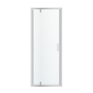 Usa dus pivotanta GoodHome Beloya, aluminiu, 80 x 195 cm, sticla securizata 8mm, profil crom