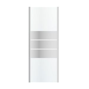 Perete dus, aluminiu si sticla, cromat, 80 x 195 cm, garantie 10 ani • Good Home Beloya