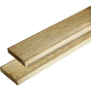 Scandura pentru terasa Don, 240 x 9.50 x 2 cm, pin, maro