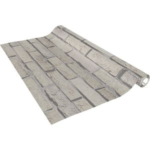 Autocolant VENILIA Brick, PVC, 45 x 100 cm, alb