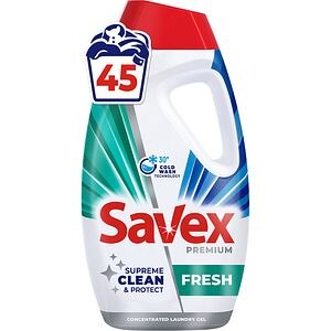 Detergent lichid SAVEX Premium Fresh, 1.8 l, 45 spalari
