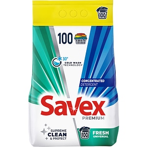 Detergent automat SAVEX Premium Fresh, 8 kg, 100 spalari