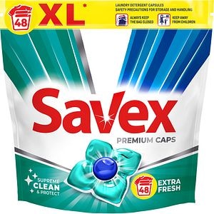 Detergent capsule SAVEX Super Caps Fresh, 48 spalari