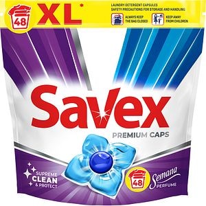 Detergent capsule SAVEX Premium Caps Semana Perfume, 48 capsule