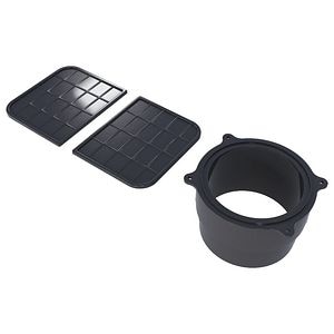 Conector de plastic, 130 x 90 mm