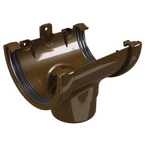 Racord jgheab 120 mm-burlan 80 mm, maro