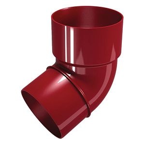 Cot burlan, din PVC, unghi 67, rosu, diametru 80 mm