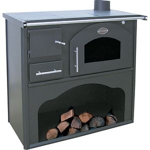 Soba bucatarie din otel, negru, 6 kW, 65 kg, 89 x 52 x 85 cm  Classic GF