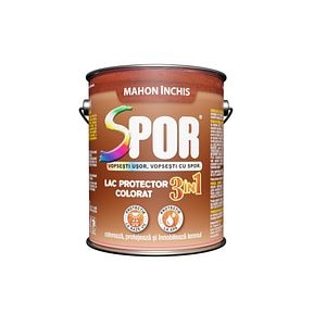 Lac pentru lemn, mahon inchis, 2.5 l • Spor