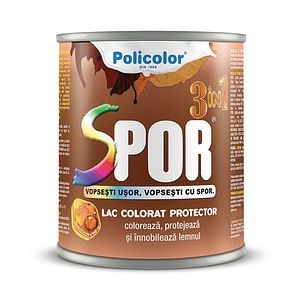 Lac pentru lemn, castan, 2.5 l • Spor