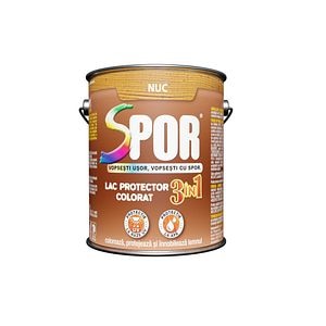 Lac pentru lemn, nuc, 2.5 l • Spor