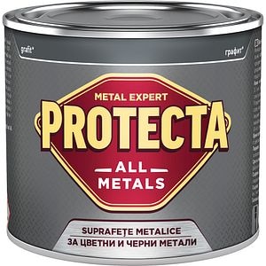 Email pentru suprafete metalice Protecta All metals, grafit, 500 ml