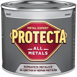 Email pentru suprafete metalice Protecta All metals, platina, 500 ml
