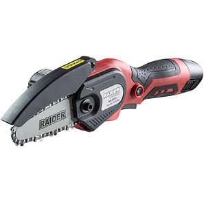 Mini fierastrau cu lant pe acumulator Raider RD-GP21,12V, 2Ah, lama 10 cm