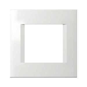 Rama line 2 posturi, alb, TEM MODUL