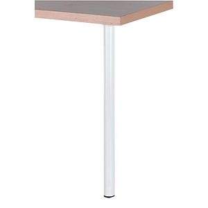 Picior rotund 30 x 300 mm, alb