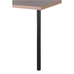 Picior rotund 30 x 600 mm, negru