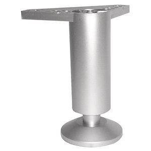 Picior PVC mobila bucatarie, 38 x 120 mm, aluminiu
