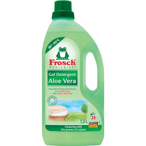 Detergent lichid ecologic FROSCH, Aloe Vera, 1.5 l, 20 spalari