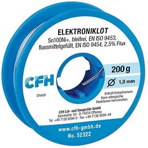 Aliaj pentru lipit electric CFH 322, fara plumb, 200 g
