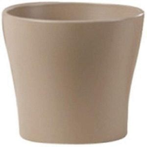 Ghiveci, rotund crem, 13 cm • Scheurich