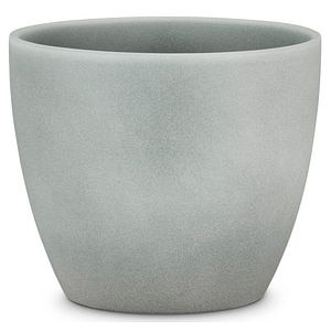 Ghiveci, rotund gri deschis, 22 cm • Scheurich