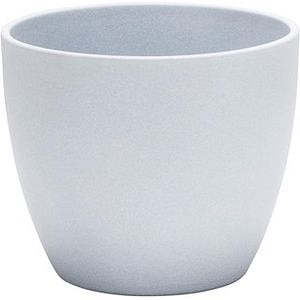 Ghiveci, rotund gri deschis, 28 cm • Scheurich