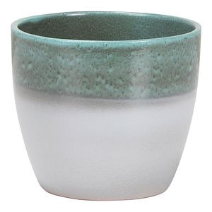 Ghiveci, rotund, verde deschis Moss, 14 cm • Scheurich