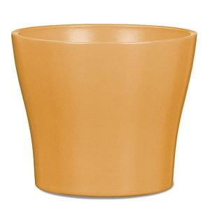 Ghiveci, rotund galben Curcuma, 16.9 cm • Scheurich