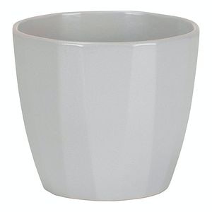 Ghiveci, rotund gri Elegance, 18 cm • Scheurich
