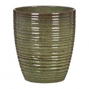 Ghiveci, rotund verde Wild Ice, 12.6 cm • Scheurich