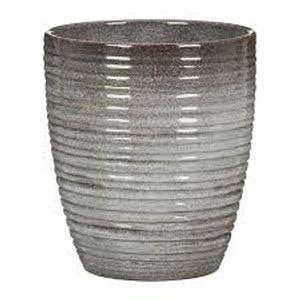 Ghiveci, rotund gri inchis Wild Ice, 12.6 cm • Scheurich