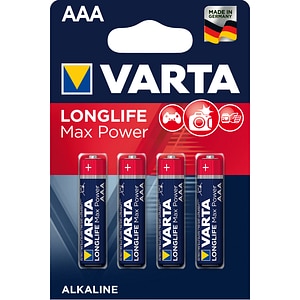 Set 4 baterii alcaline AAA • Varta
